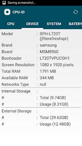 CPU-ID 4 تصوير الشاشة