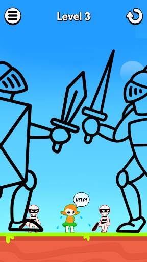 Draw Hero 3D: игра головоломка скриншот 4