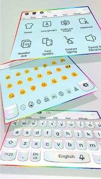 Silver Keyboard For Phone X स्क्रीनशॉट 3