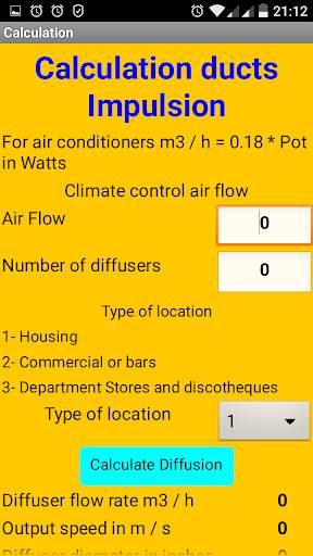 Calculation of Air Ducts screenshot 4