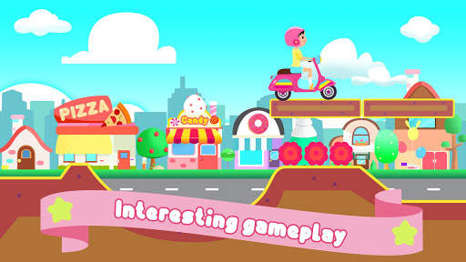 Girls run bike: Real bike racing screenshot 2