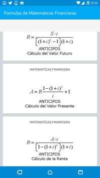 Formulas de Matemáticas Financieras screenshot 4