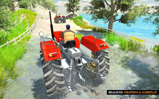 Tractor Driving Simulator Farming Tractor Trolley screenshot 3