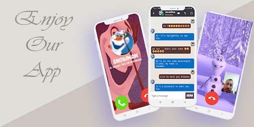 Video call chat snowman prank screenshot 1