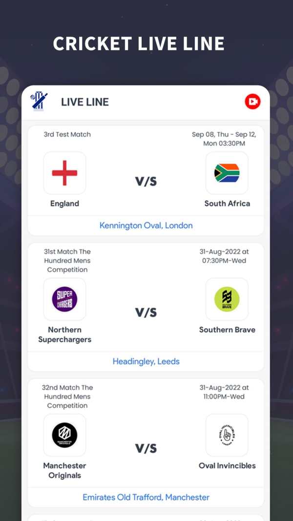 Cricket Live Line 2023 screenshot 1