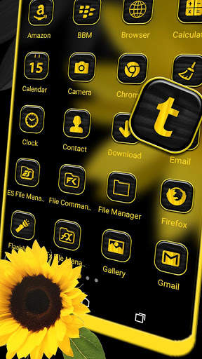 Sunflower Launcher Theme screenshot 2