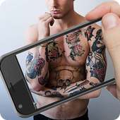 Tattoo Photo Editor Man Girl logo