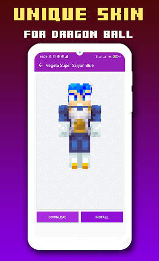 Skins Goku Vegeta Minecraft PE screenshot 6