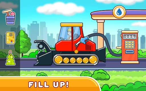Car games for kids: building and hill racing screenshot 3