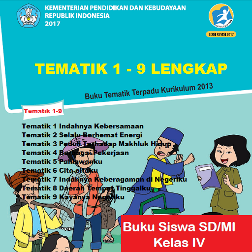 Buku Kelas 4 Tematik 1-9 Lengkap иконка