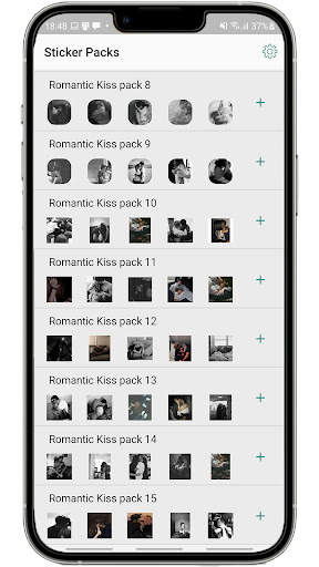 Romantic Kiss WA-Sticker screenshot 5