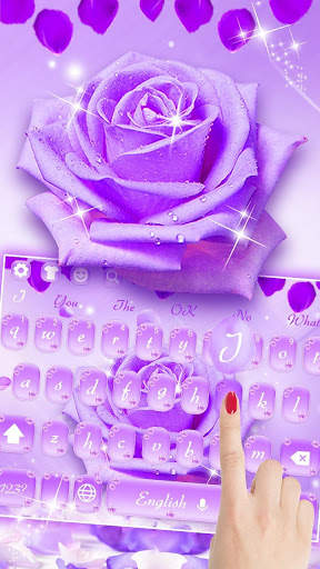 Purple Rose Keyboard screenshot 2