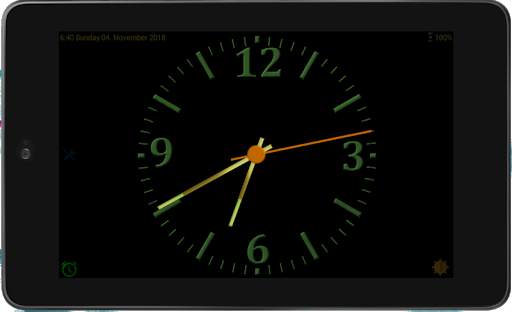 Nice Night Clock with Alarm and Light - no Ads screenshot 9