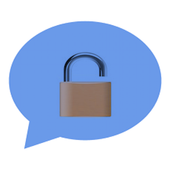Chat and messenger lock icon