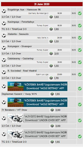 Betting Mobile / Sports Prediction / 95% Success screenshot 4
