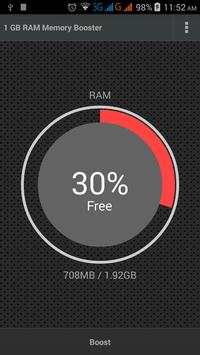 1 GB RAM Memory Booster screenshot 2