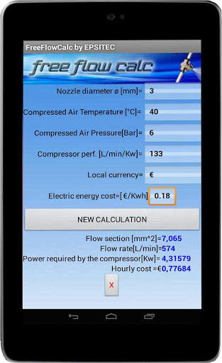 Free Flow Calc screenshot 3