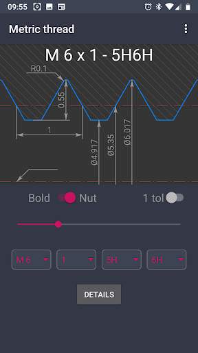 Metric Threads screenshot 2