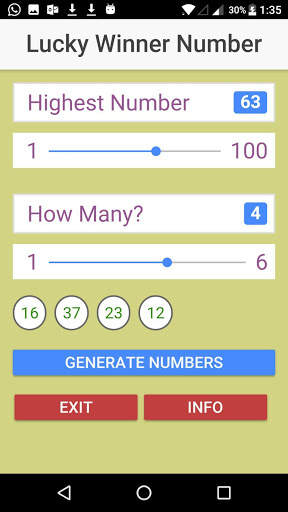 Lucky Winner Number screenshot 2