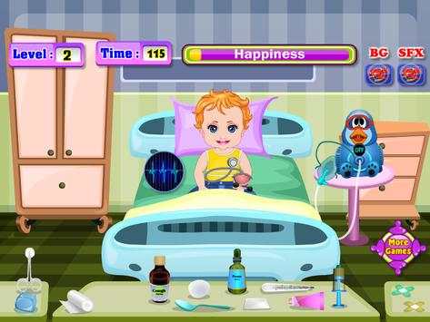 Baby is sick Girls Games screenshot 3