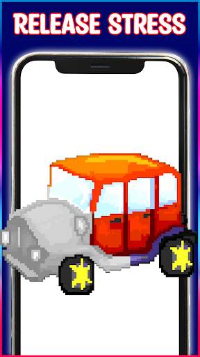 Cars Pixel Art Color by Number स्क्रीनशॉट 2