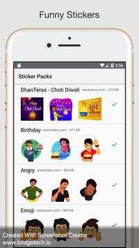 Stickers - Status download for Messenger скриншот 3