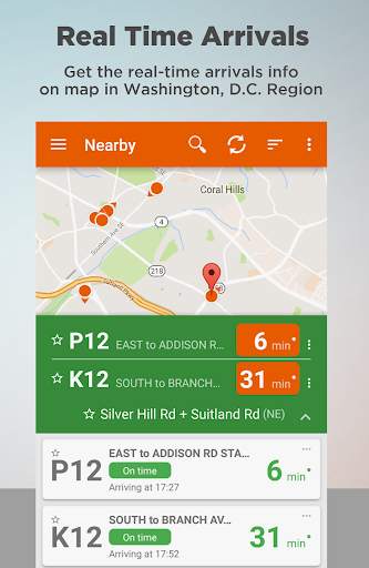DC Metro: Bus & Transit Tracker screenshot 1