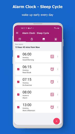 Alarm clock - App lock (timer-stopwatch-wake up) screenshot 1