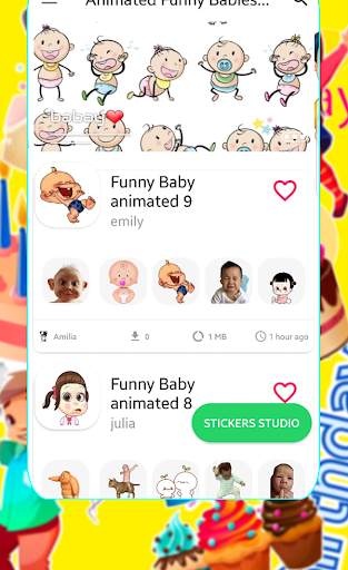 Funny Babies Animated Sticker maker for whatsapp👶 screenshot 1
