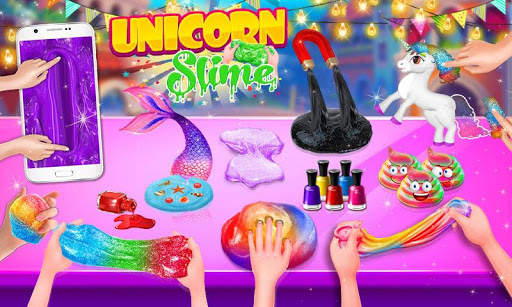 Unicorn Slime Maker Simulator Satisfying Games DIY screenshot 1