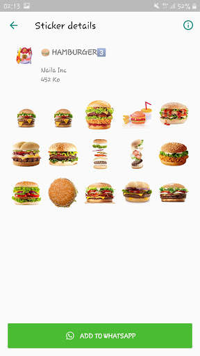 Food Stickers For WhatsApp (WAStickers) screenshot 6