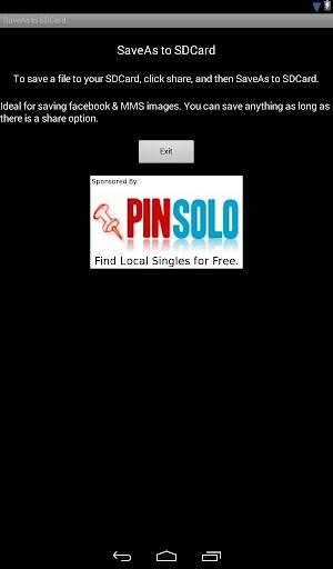 SaveAs to SDCard (Free) screenshot 3