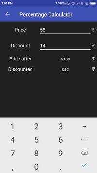 Percentage calculator screenshot 4