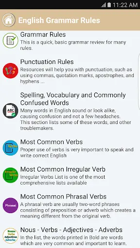 English Grammar Rule Handbooks screenshot 1