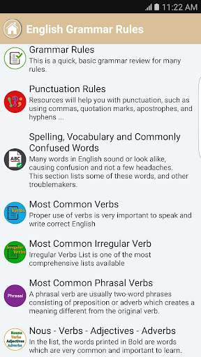 English Grammar Rule Handbooks screenshot 1
