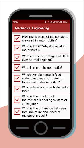 Mechanical engineering interview question answers скриншот 3