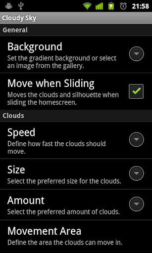 Cloudy Sky Live Wallpaper screenshot 5