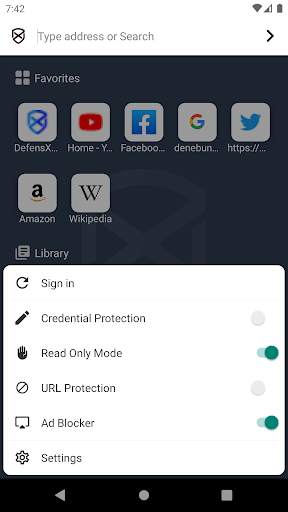 DefensX Browser screenshot 2