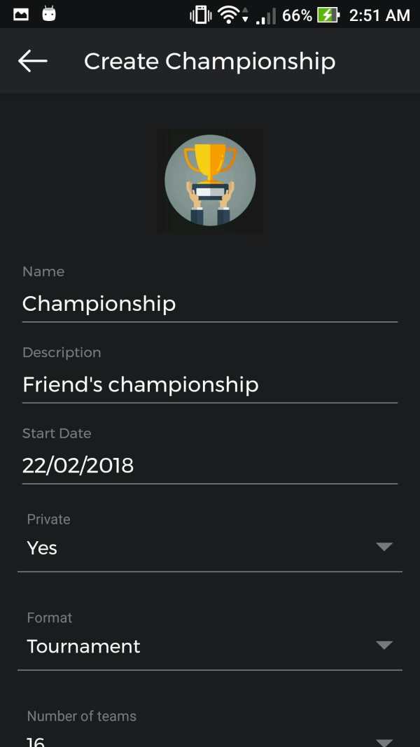 Tournament Manager screenshot 3