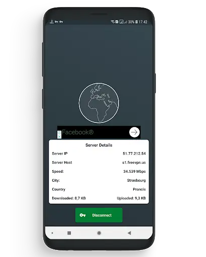 Free VPN Android Client 4 تصوير الشاشة