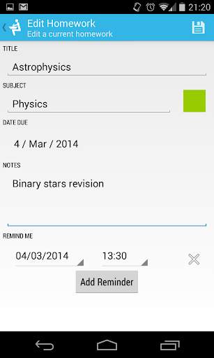 Homework Planner screenshot 3