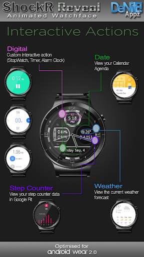 ShockR ReVeal HD WatchFace Widget & Live Wallpaper screenshot 3
