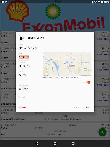 MyFuelLog2 - Car maintenance & screenshot 11