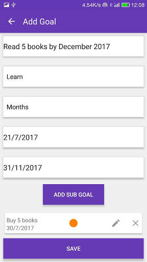 Goal Tracker - break your goal screenshot 4