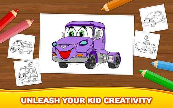 Free Boys Coloring Book: Cars screenshot 10
