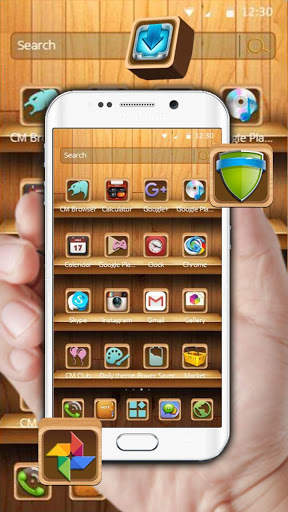 Wood launcher theme screenshot 4