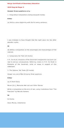 Kcse English Past Papers screenshot 5