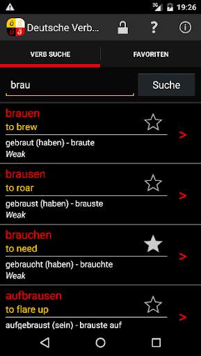 Deutsche Verben screenshot 1