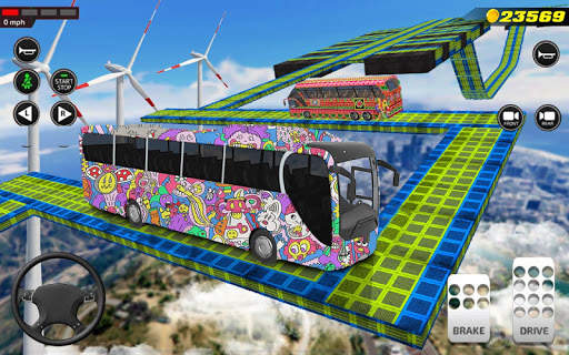 Bus Impossible Tracks Stunt Racing 3D Coach Driver screenshot 5