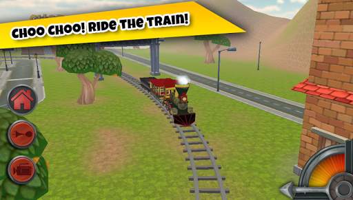 3D Train Game For Kids - Free Vehicle Driving Game screenshot 1